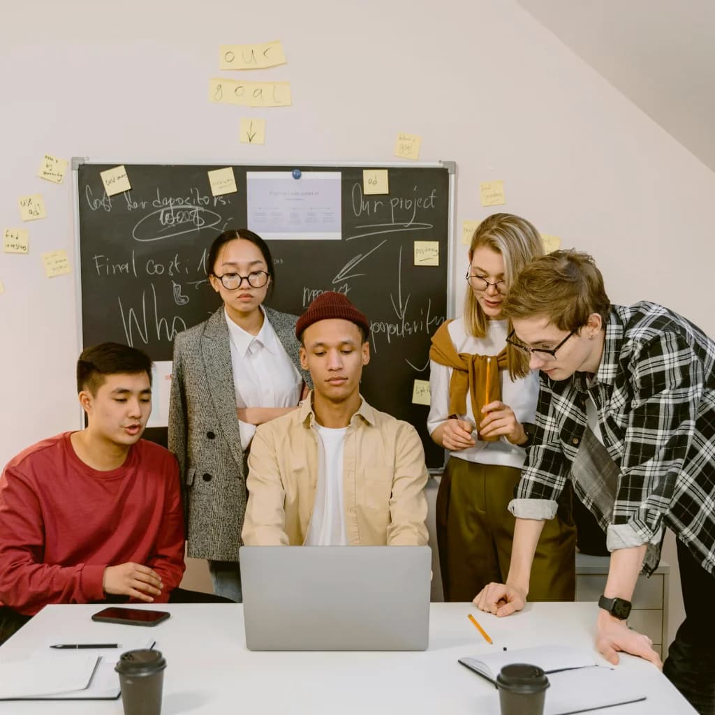 Manufacturing and engineering team working together